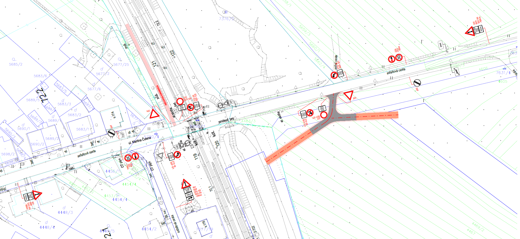 dočasné dopravné značky